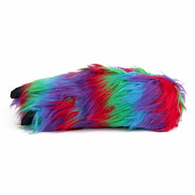 Rainbow Paw Slippers Side View 