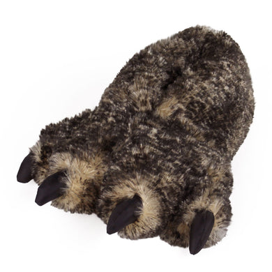 Timber Wolf Paw Slippers 3/4 View