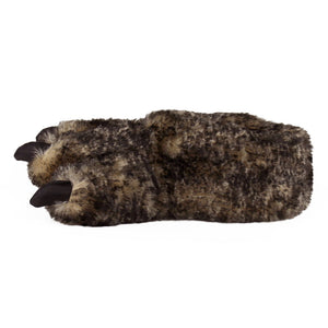 Timber Wolf Paw Slippers Side View