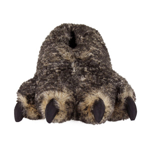 Timber Wolf Paw Slippers Front View