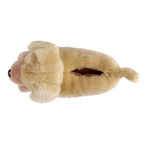 Everberry Yellow Labrador Dog Slippers Top View